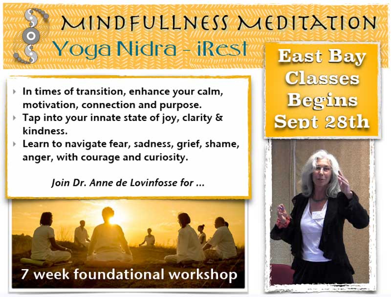 Yoga Nidra Mindfullness Meditaion workshop, iRest